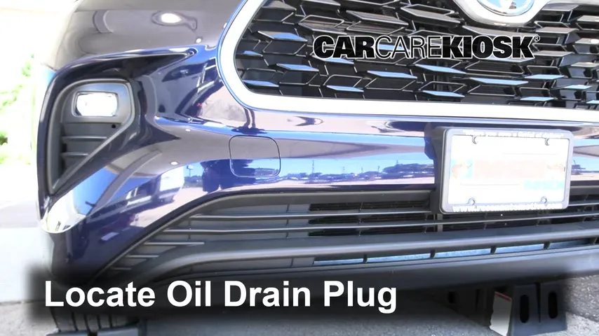 2021 Toyota Highlander XLE 3.5L V6 Huile Changer l'huile et le filtre à huile